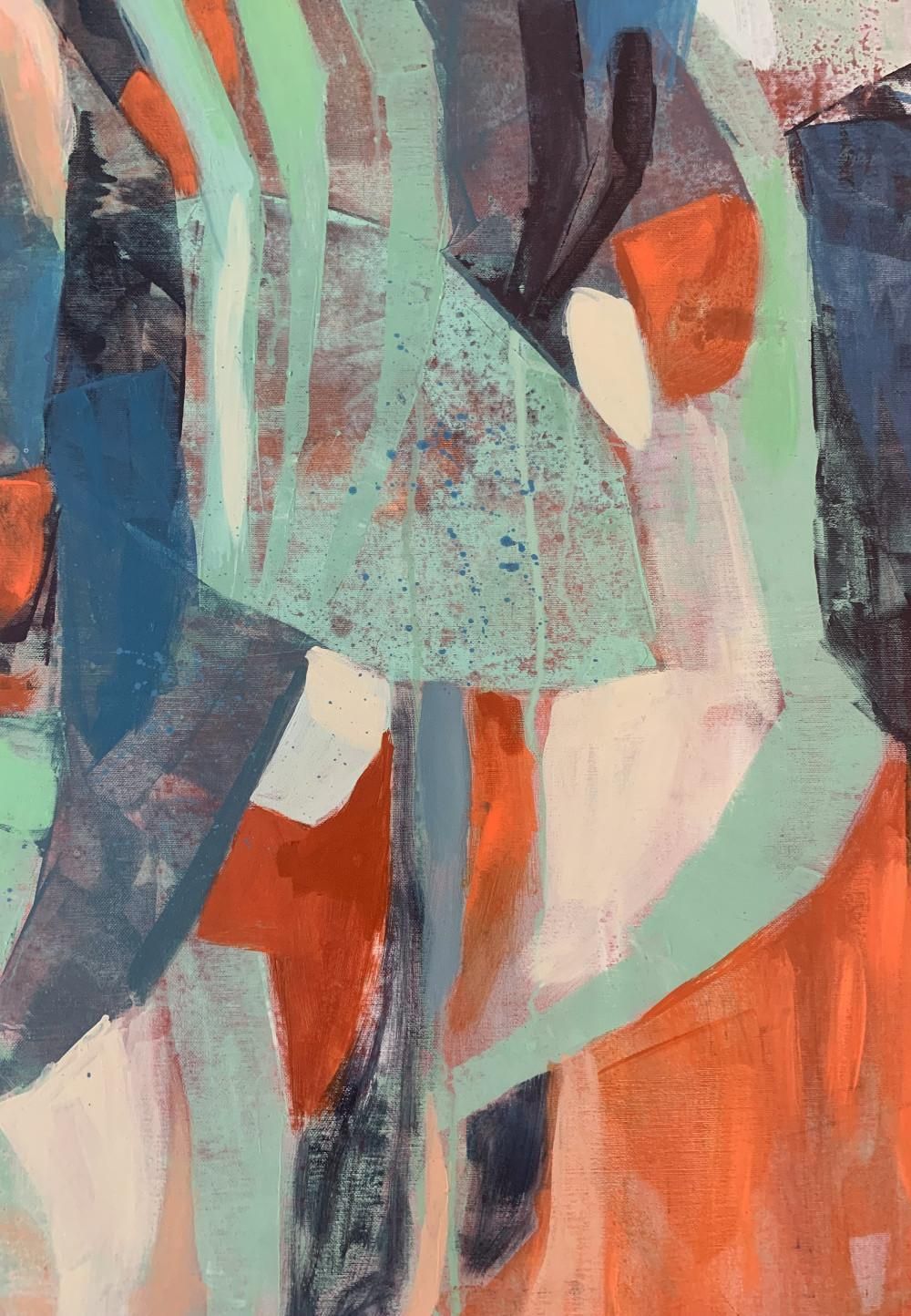 Anna Masiul Gozdeckamarch Bouquet. Contemporary Abstract Painting, Acrylic On Canvas, Polish Artist2023 photo 1715.0