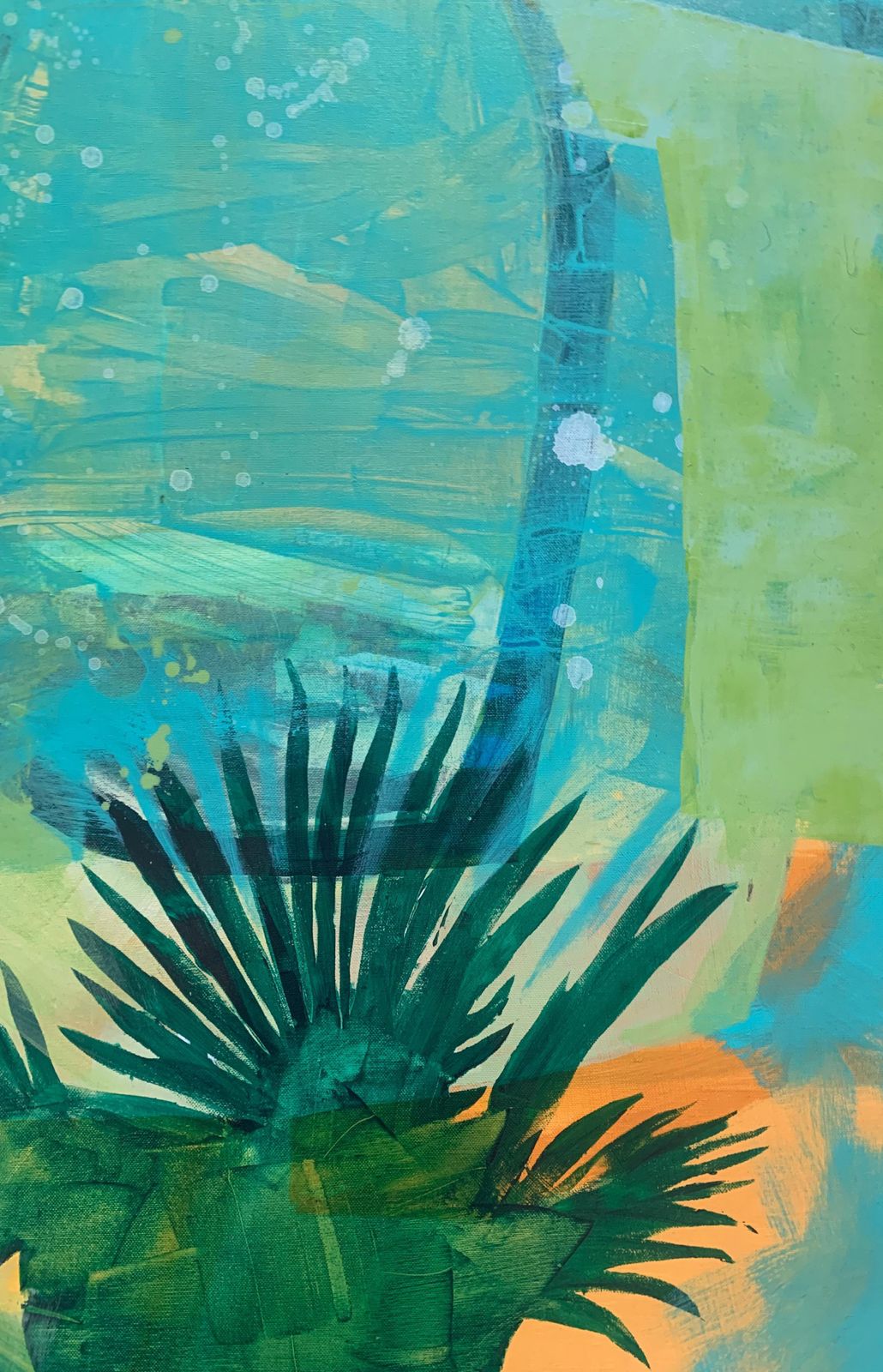 Anna Masiul Gozdeckaorangery. Contemporary Abstract Painting, Acrylic On Canvas, Polish Artist2024 photo Art