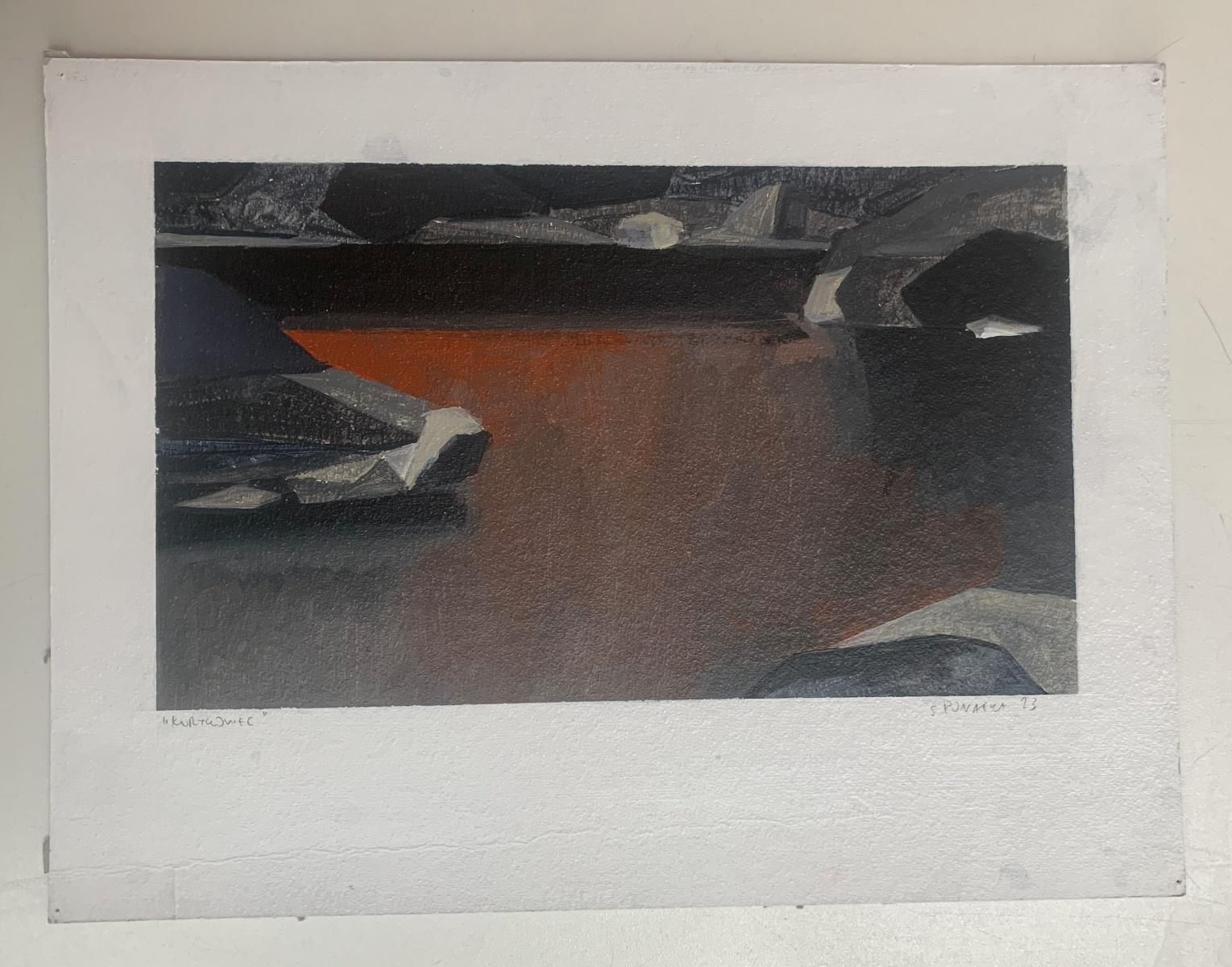 Sergiusz Powałkakurtkowiec. Abstract Landscape, Acrylic Painting, Tatra Mountains, Polish Art2023 photo furniture