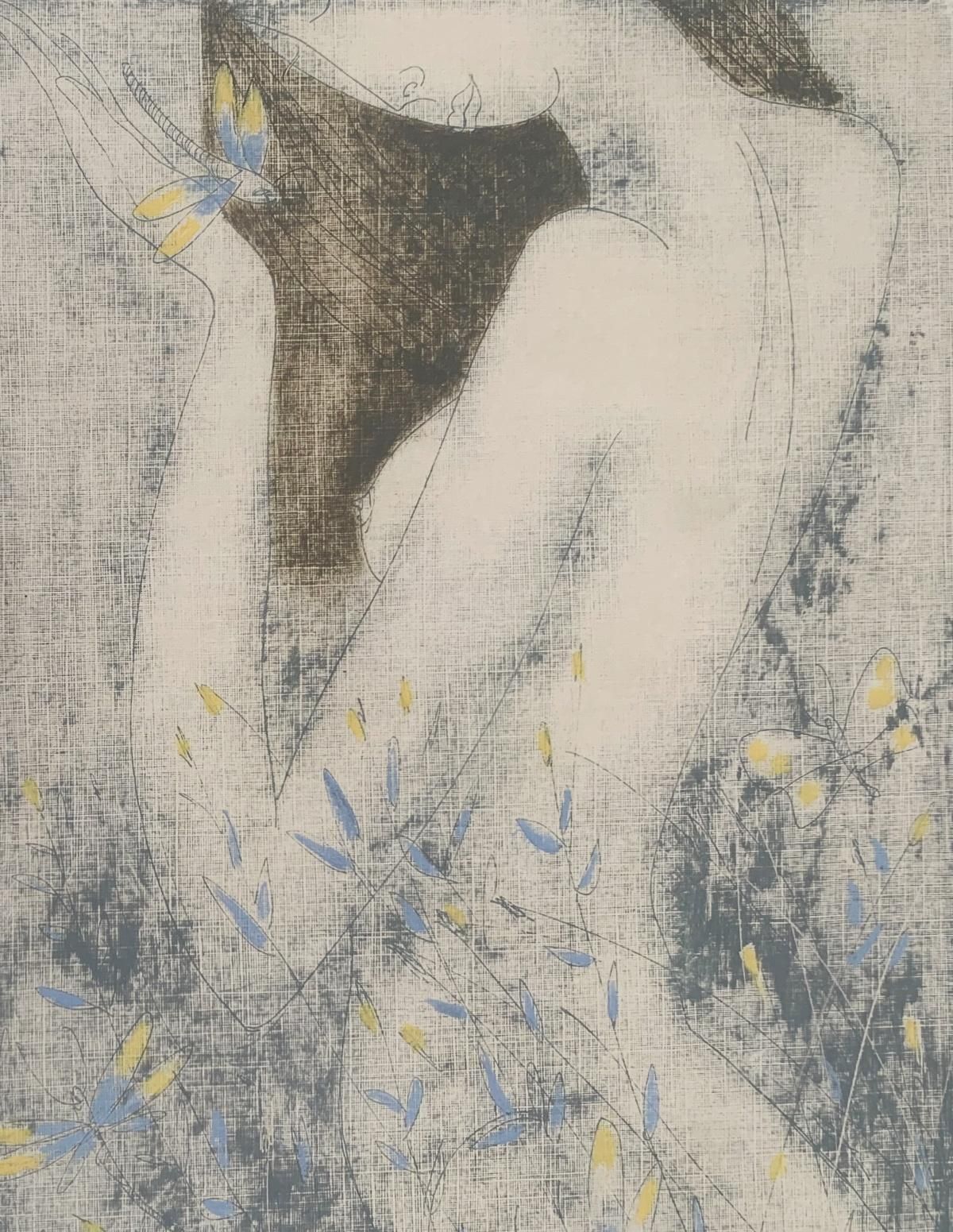 Siergiej Timochownude. Contemporary Figurative Nude Monotype Print, European Artist2003 photo for sale