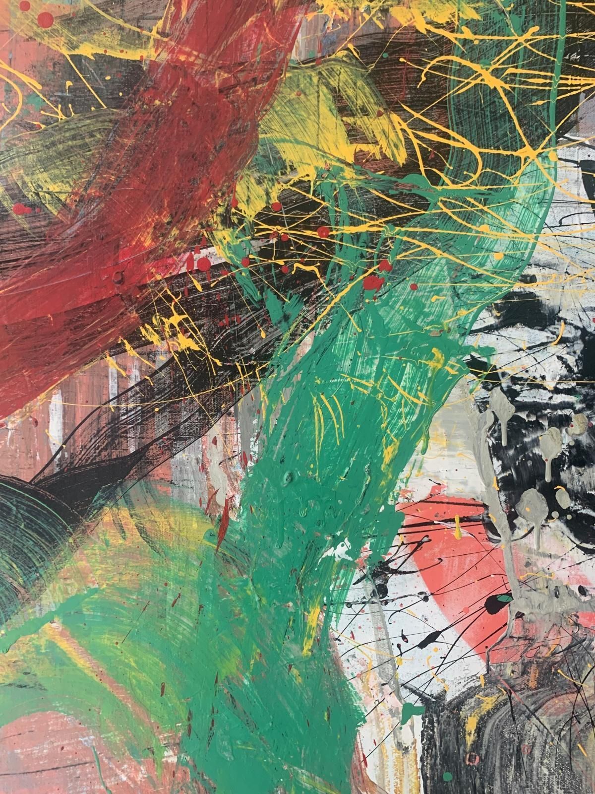 Monika Rossaabstraction. Contemporary Abstract Oil Painting, Colorful, Dynamic, Polish Art2023 photo buy