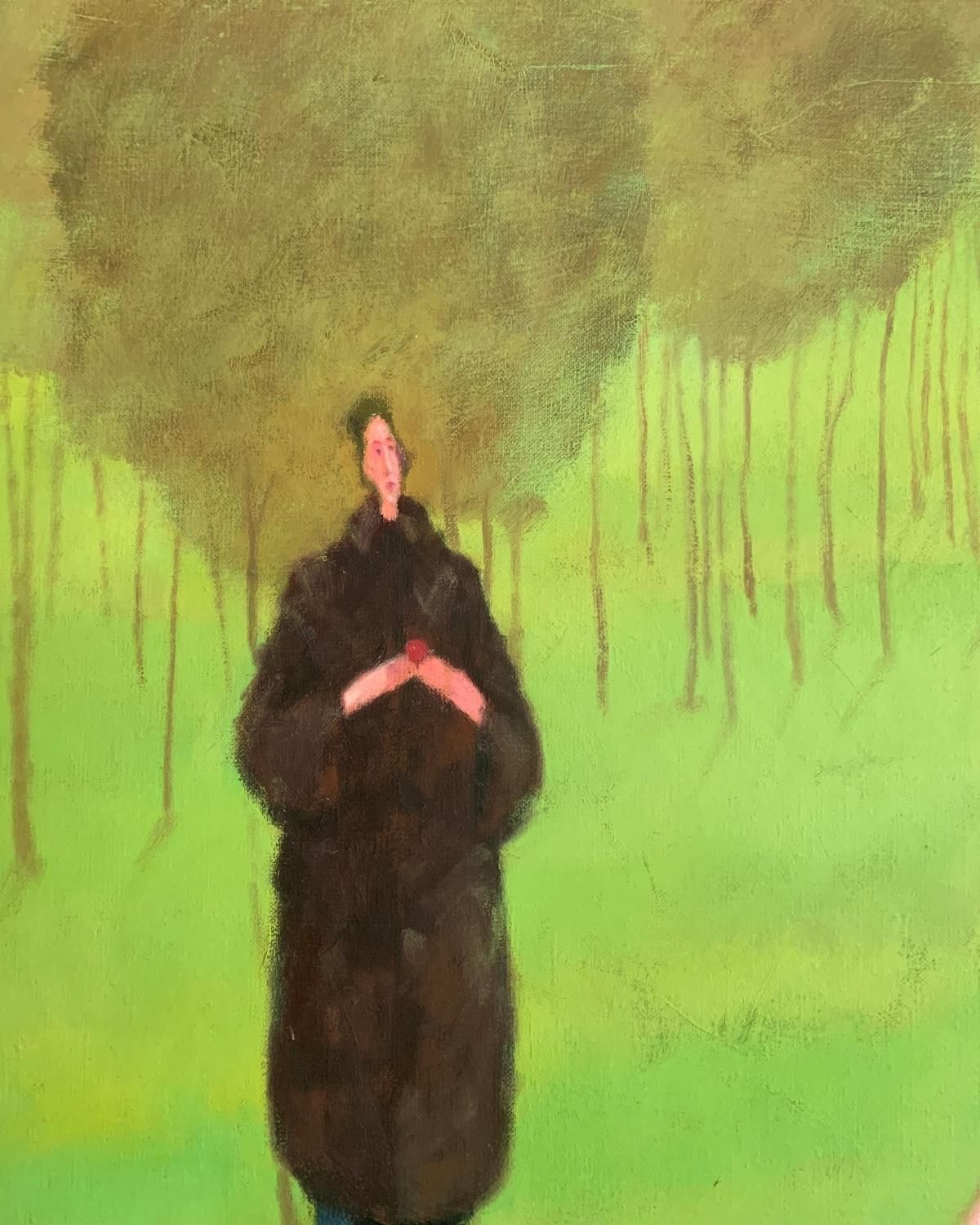 Waldemar Marszałektemptation From Adam And Eve Cycle. Figurative Oil Painting, Polish Artist1999 photo for sale