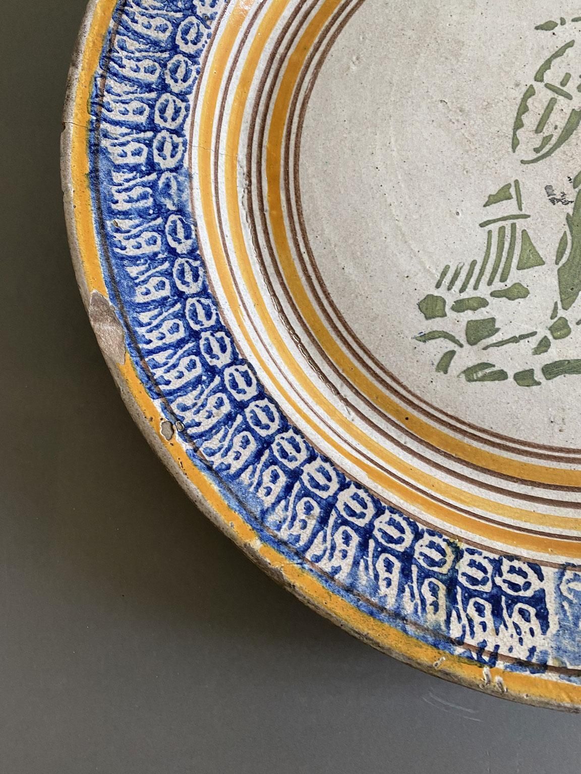 Plat de présentation en céramique, Toscane, Italie, fin du XVIIIe siècle photo buy