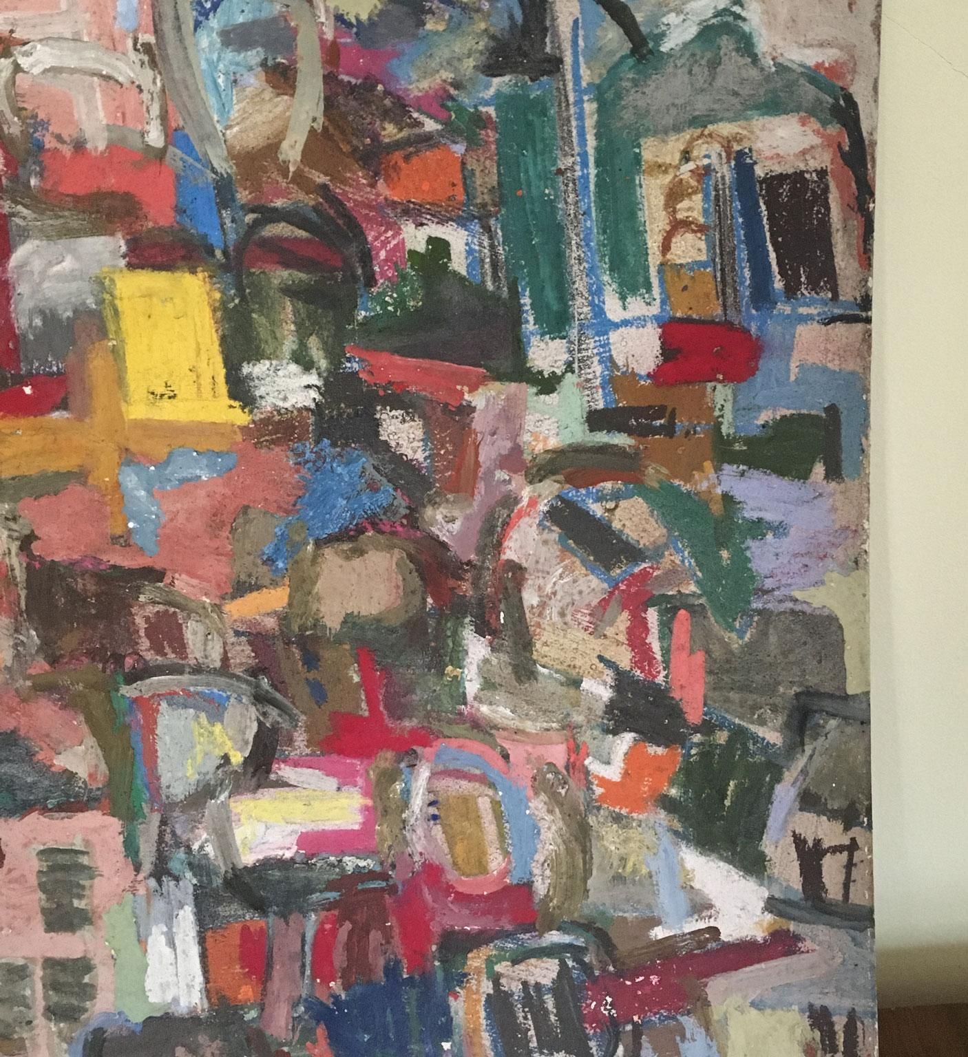 Art 1960 Italy Abstract Painting By Ermete Lancini photo