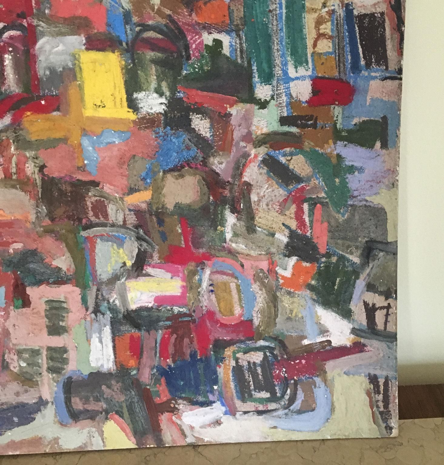 3860.0 1960 Italy Abstract Painting By Ermete Lancini photo