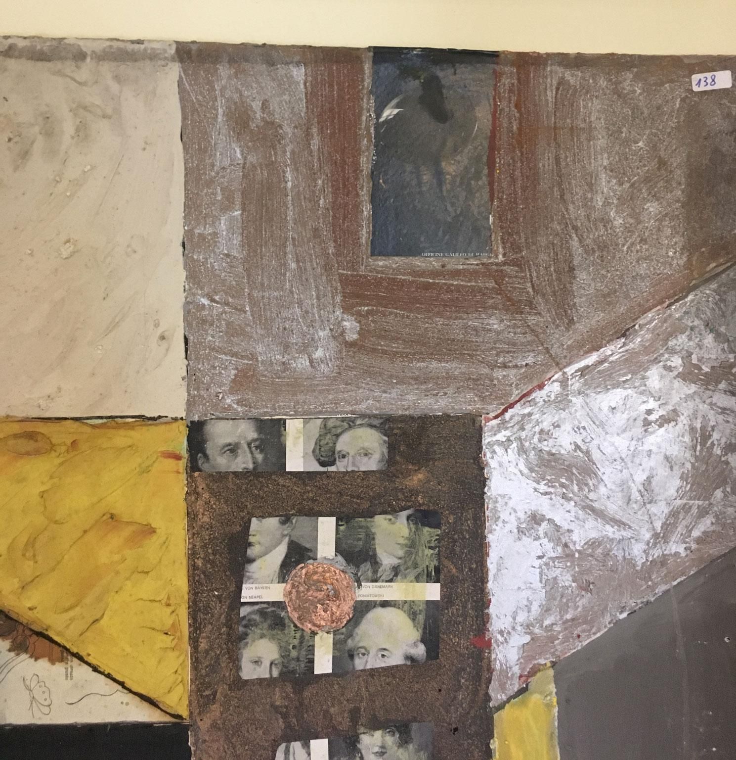 photo furniture 1960 Abstract Painting And Paper Collage Ermete By Ermete Lancini