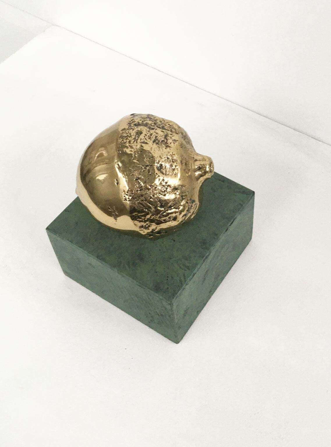 Art 1986 Italy Bronze Sculpture Patrizia Guerresi Melograno Pomegranate photo