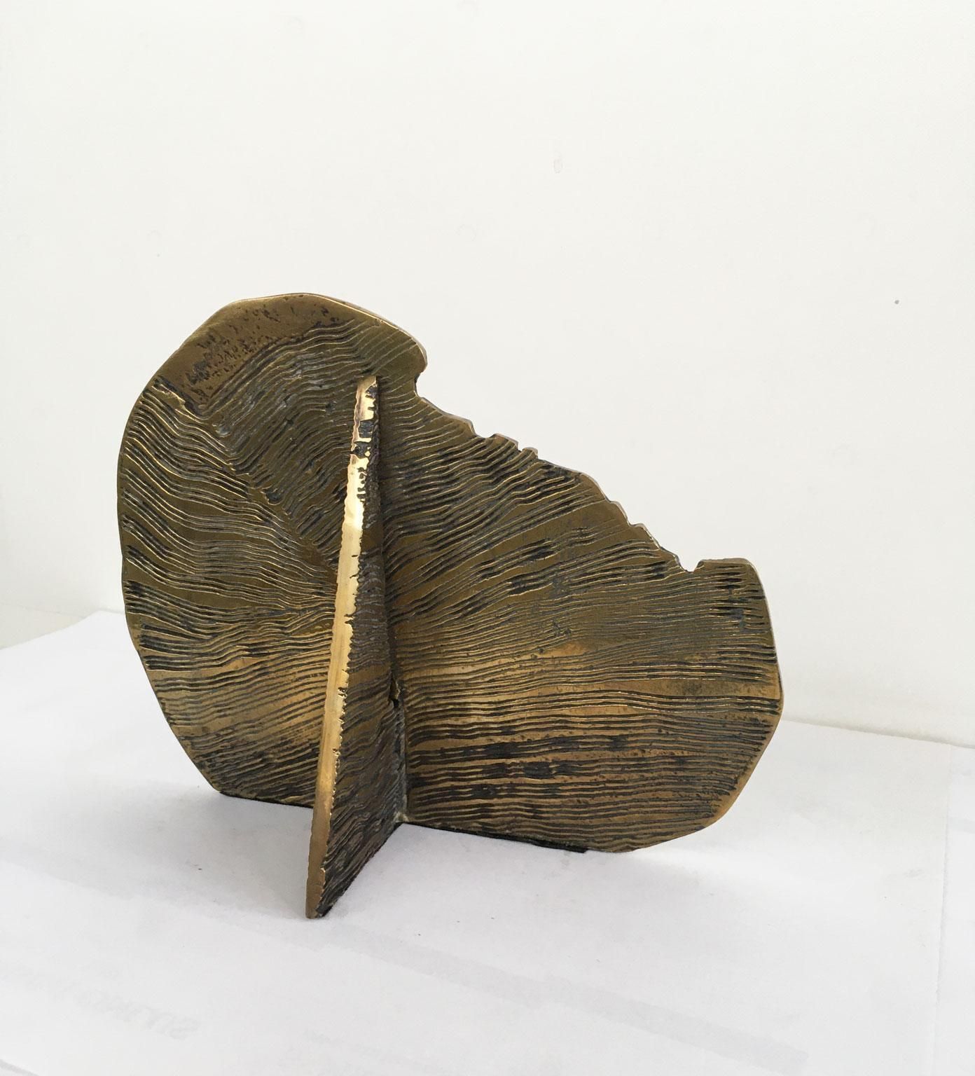 photo furniture 1980 Italy Bronze Abstract Sculpture By Luciana Matalon Gente E Dune