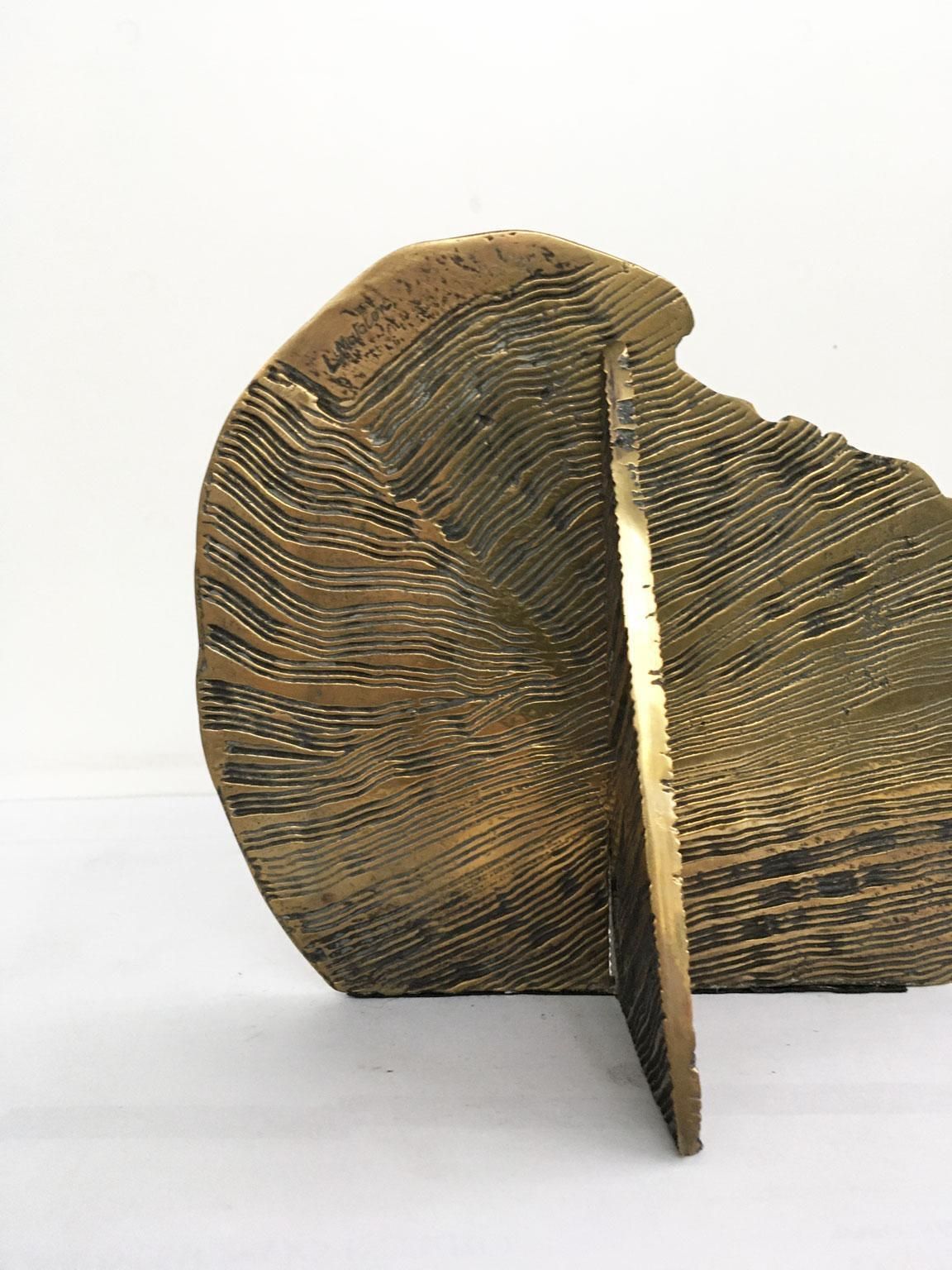 Art 1980 Italy Bronze Abstract Sculpture By Luciana Matalon Gente E Dune photo