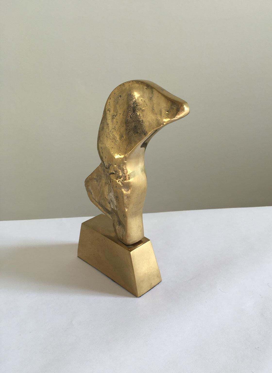 photo for sale 1980 Italy Post Modern Rodica Tanasescu Bronze Abstract Sculpture Muse
