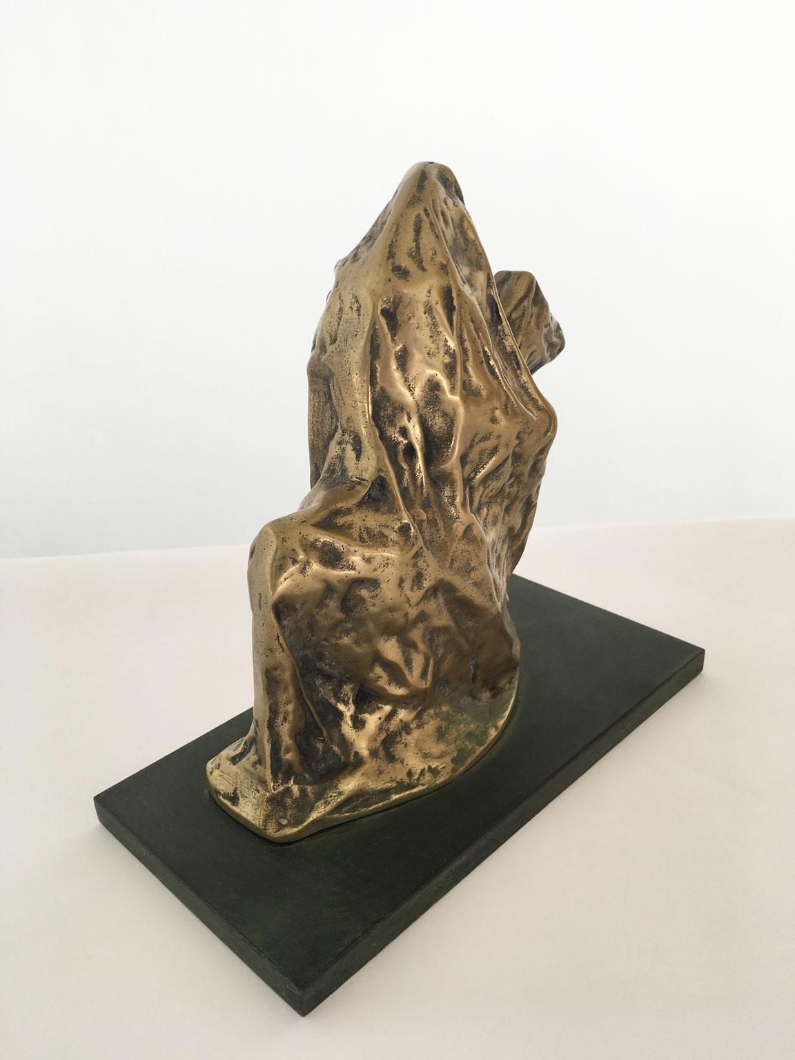 1980 Italy Post Modern Cristina Roncati Bronze Abstract Sculpture Cavaliere photo vinterior