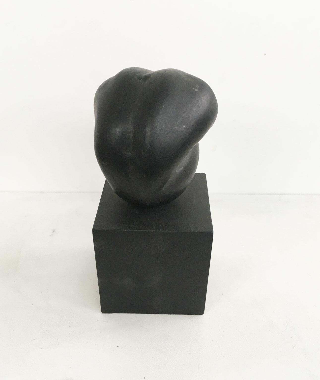 photo buy 1988 Italy Black Aluminum Abstract Sculpture By Patrizia Guerresi Title Deji