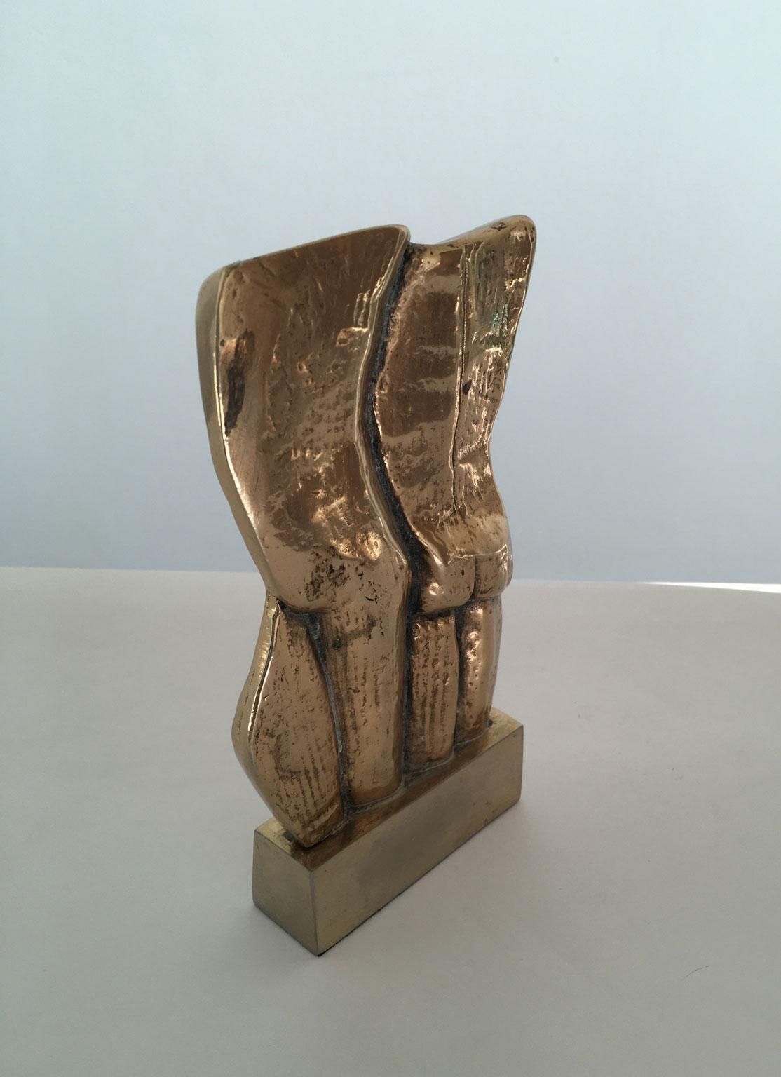 1980 Italy Post Modern Rodica Tanasescu Bronze Abstract Sculpture Insieme photo for sale