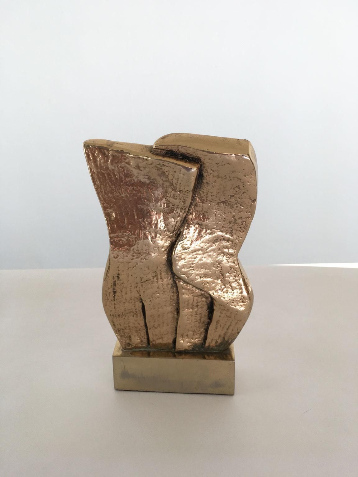 1980 Italy Post Modern Rodica Tanasescu Bronze Abstract Sculpture Insieme photo vinterior