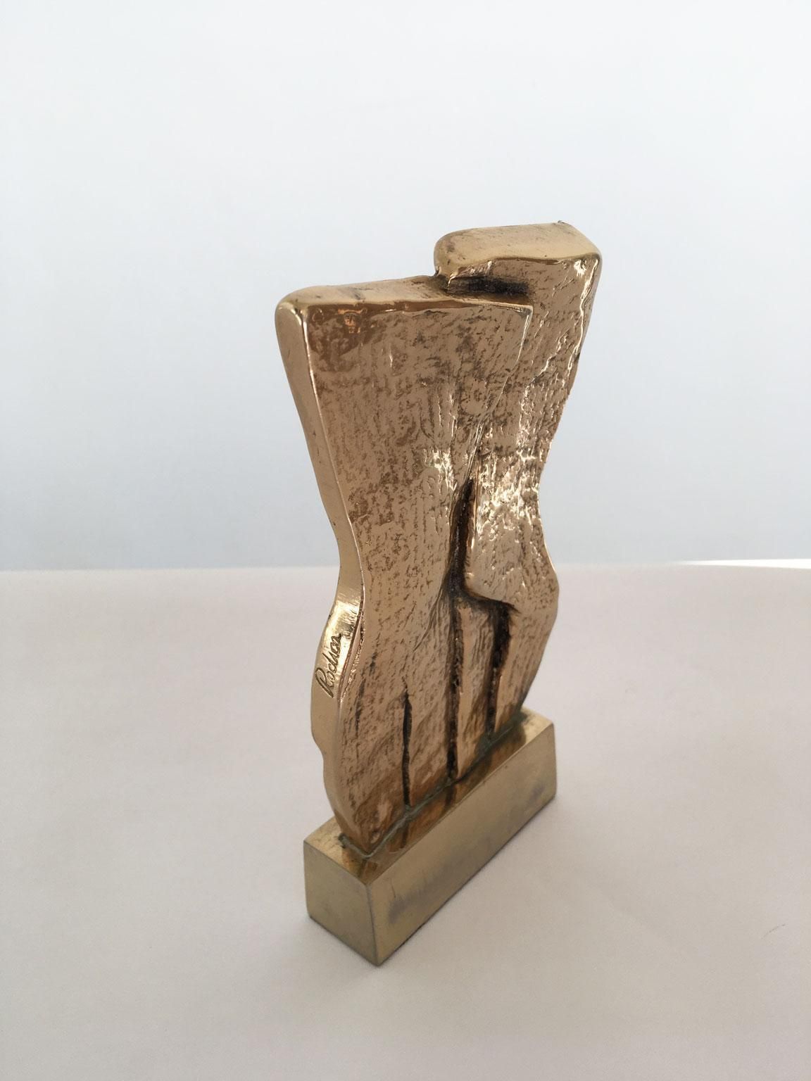 1980 Italy Post Modern Rodica Tanasescu Bronze Abstract Sculpture Insieme photo buy