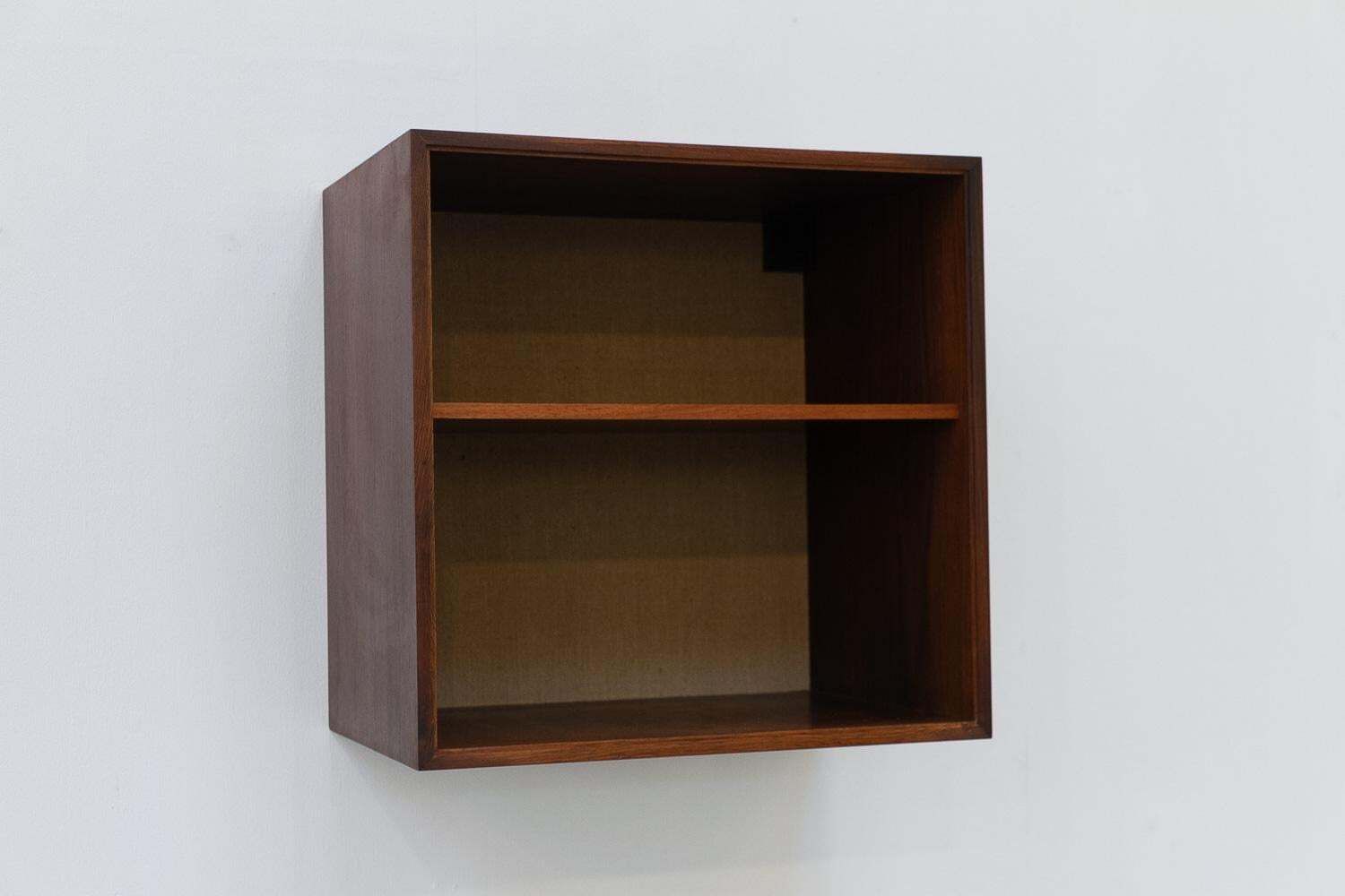 Danish Rosewood Floating Bookcase By Hg Furniture, 1960s. photo for sale