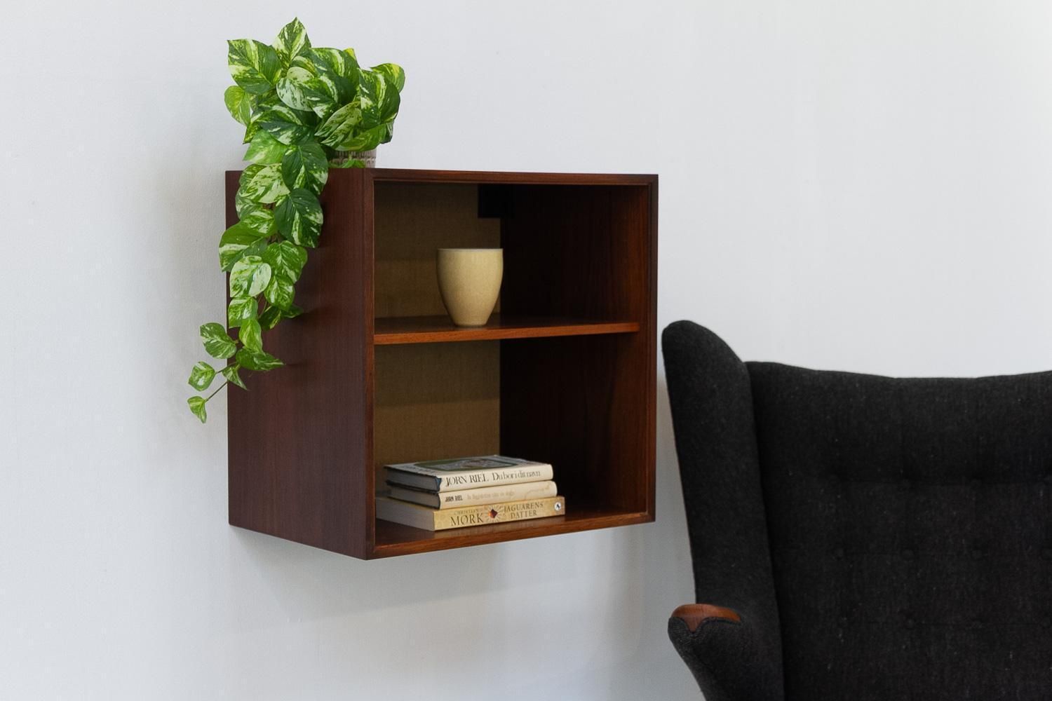 photo furniture Danish Rosewood Floating Bookcase By Hg Furniture, 1960s.