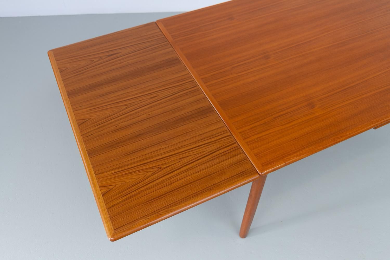 photo for sale Danish Mid Century Extendable Teak Dining Table, 1960s.