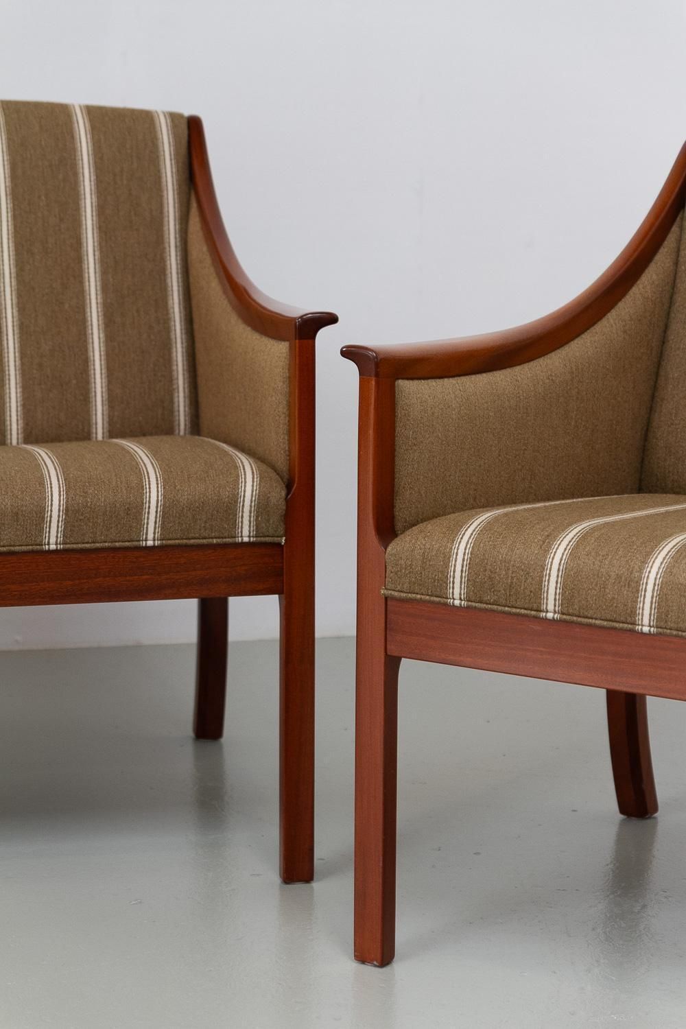 Danish Lounge Chair And 3 Seater Sofa By Ole Wanscher For Pj Møbler, 1960s. photo Furniture