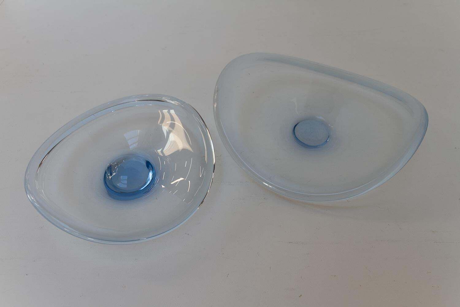 Danish Selandia Fruit Bowls By Per Lütken For Holmegaard, 1960s. Set Of 2. photo Home Decor