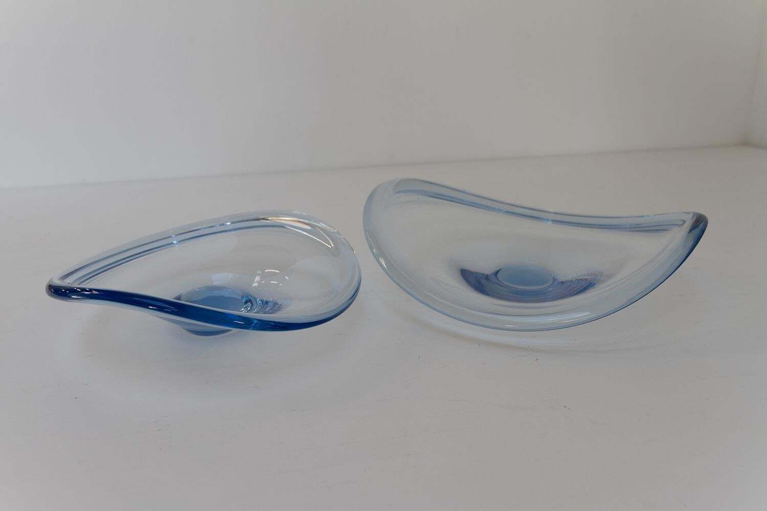 Danish Selandia Fruit Bowls By Per Lütken For Holmegaard, 1960s. Set Of 2. photo buy