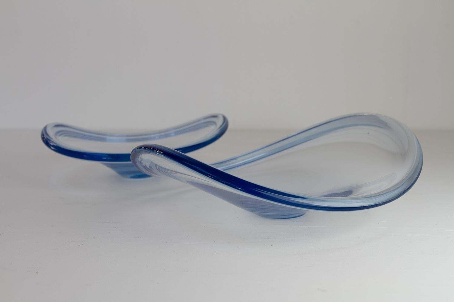 300.0 Danish Selandia Fruit Bowls By Per Lütken For Holmegaard, 1960s. Set Of 2. photo