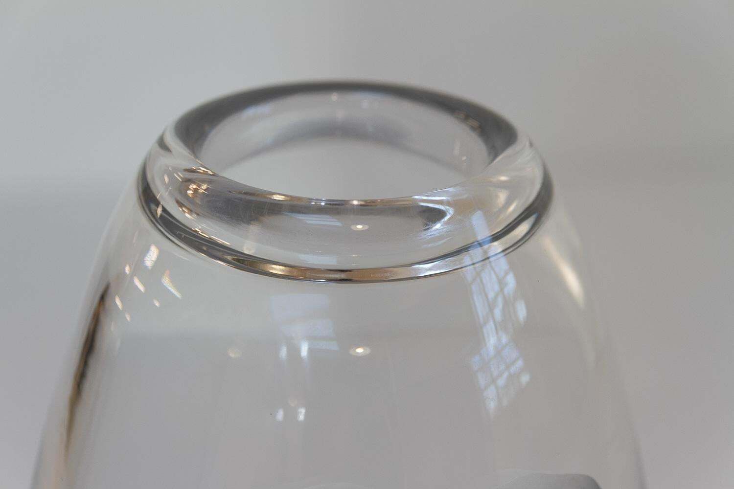 Swedish Art Deco Glass Vase With Couple By Vicke Lindstrand For Orrefors, 1930s. photo buy