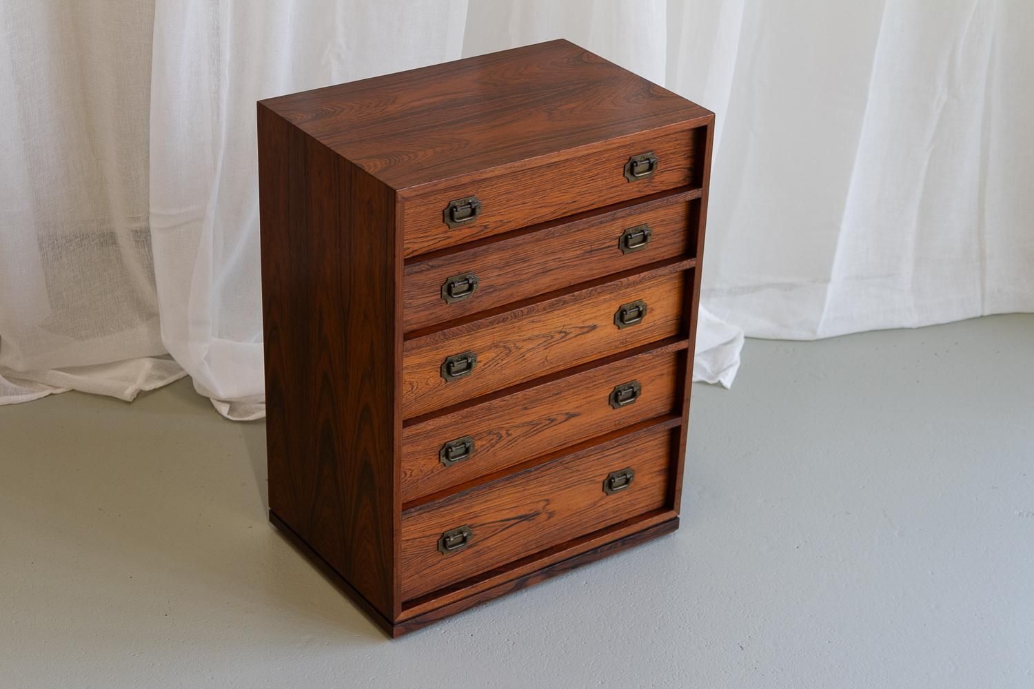 Danish Modern Rosewood Chest Of Drawers By Henning Korch, 1960s. photo furniture