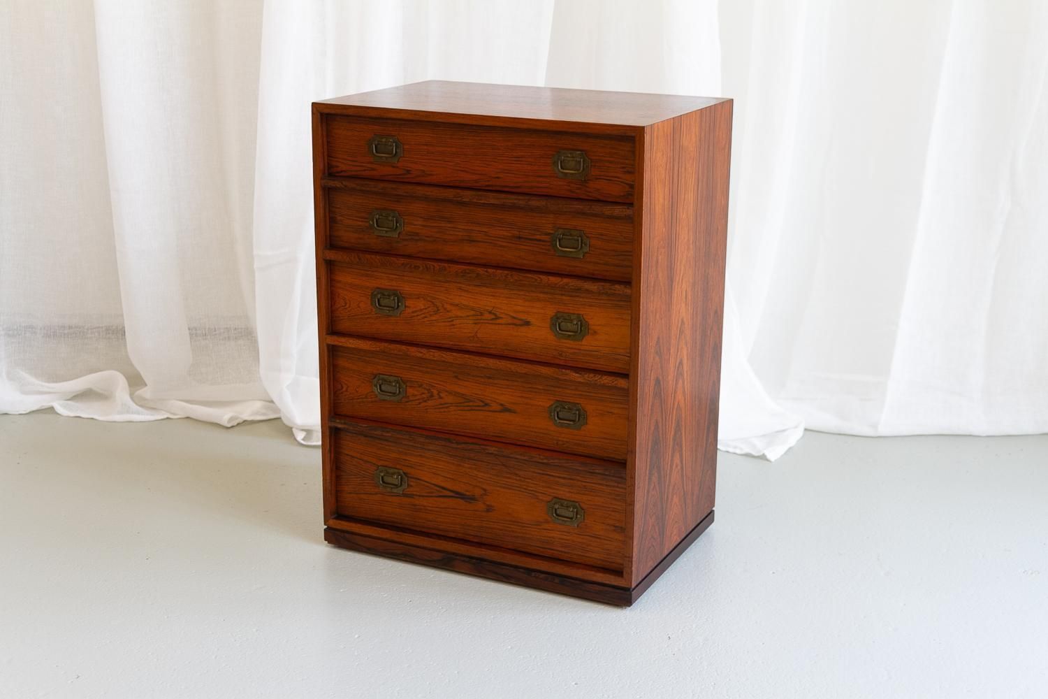 Danish Modern Rosewood Chest Of Drawers By Henning Korch, 1960s. photo vintage