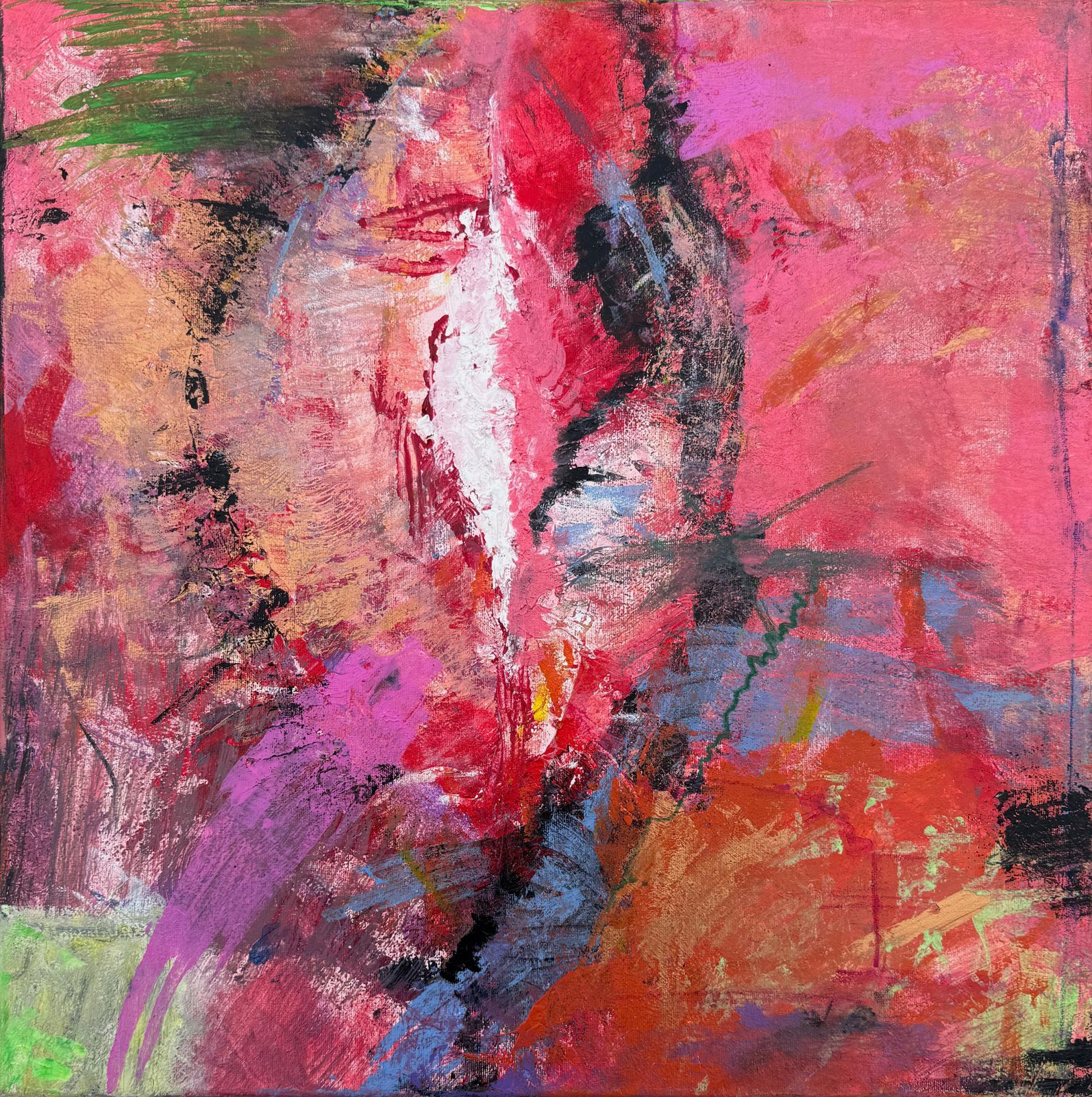 The Powerful Vagina Oil On Canvas Painting Abstract Expressionism