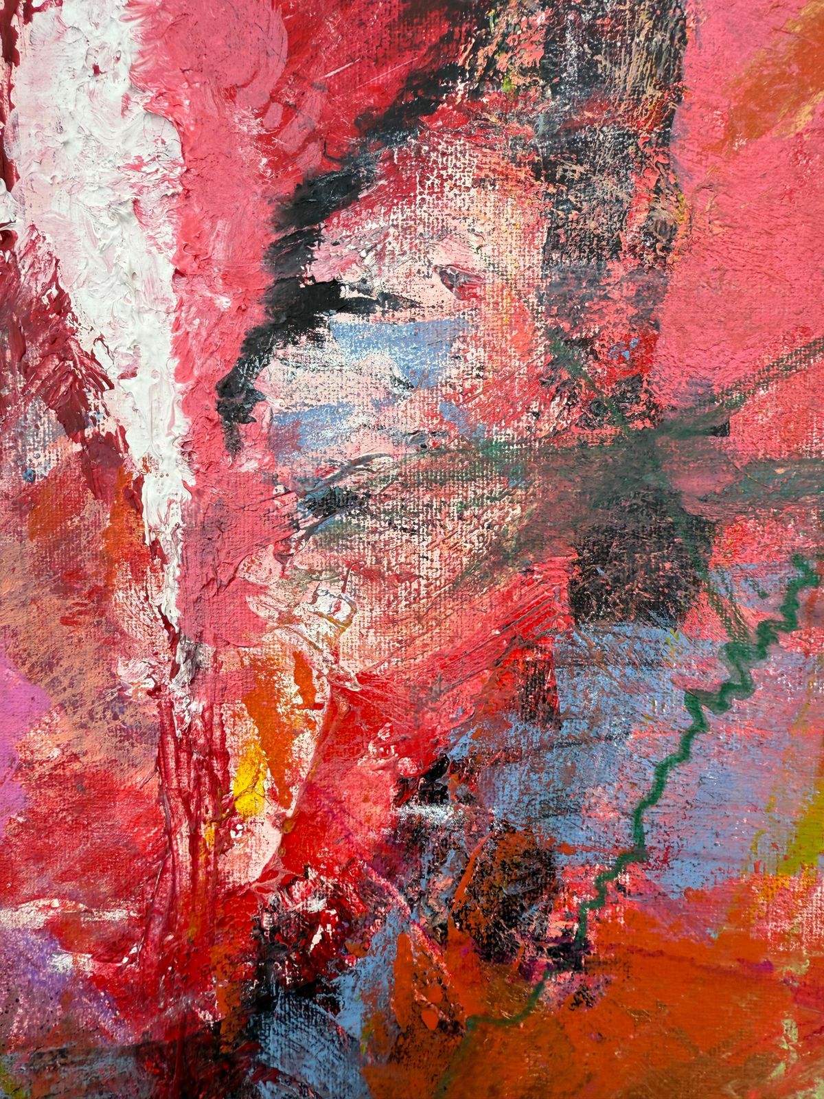 The Powerful Vagina Oil On Canvas Painting Abstract Expressionism photo for sale