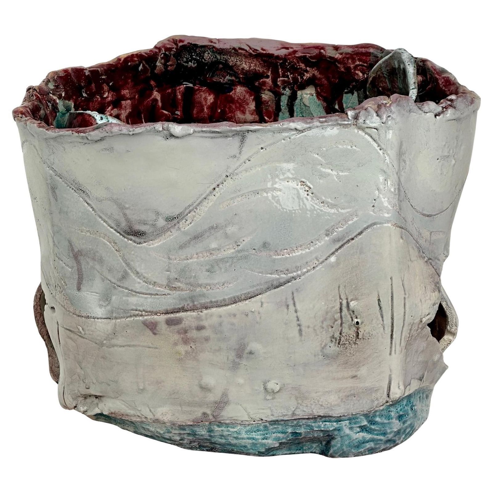 Untitled 2017 Semi Refractory And Glazed Ceramic Sculpture By Alessandro Roma