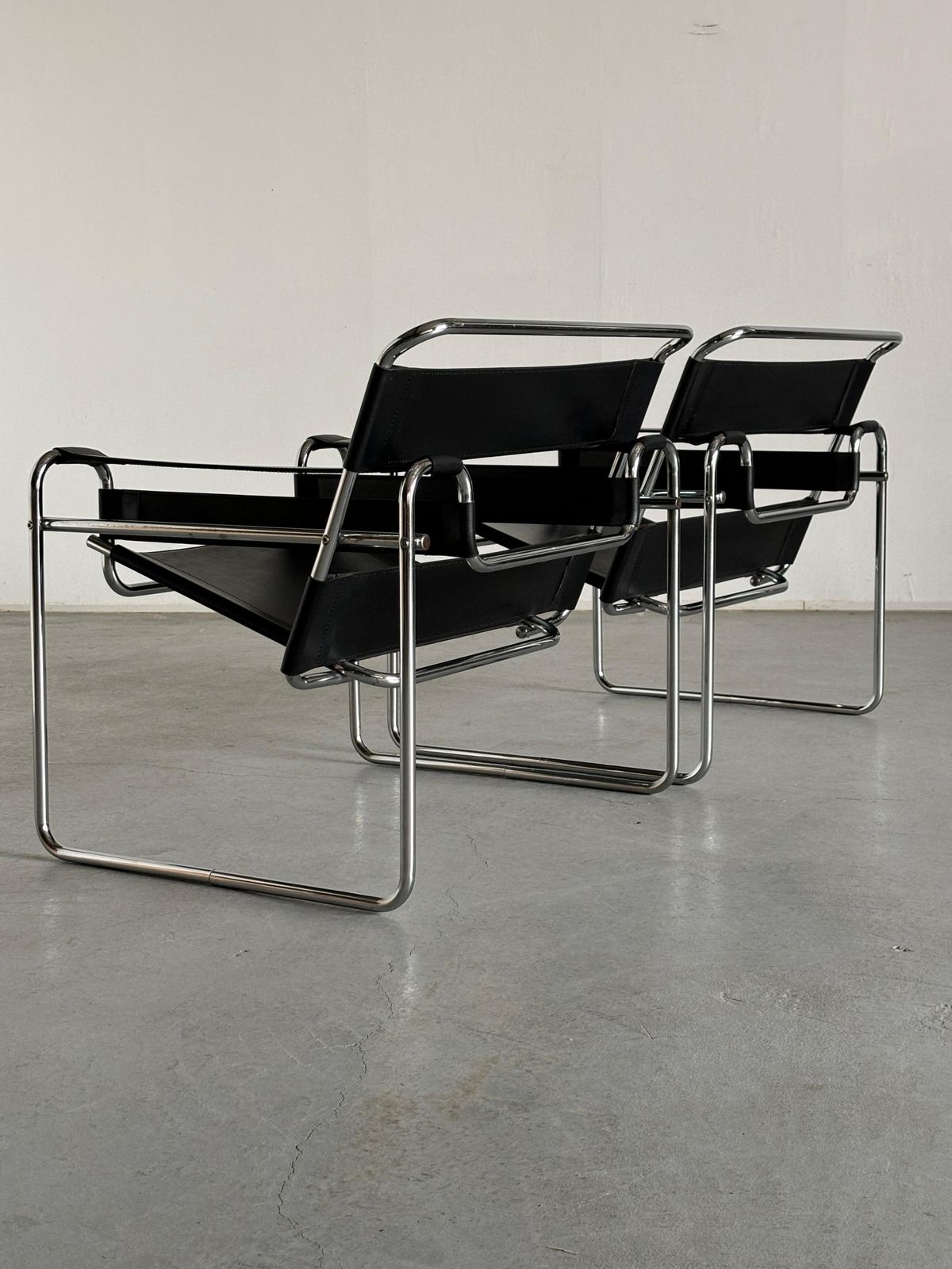 Vintage 'Wassily' Armchairs By Marcel Breuer, 1970s Replica photo vintage
