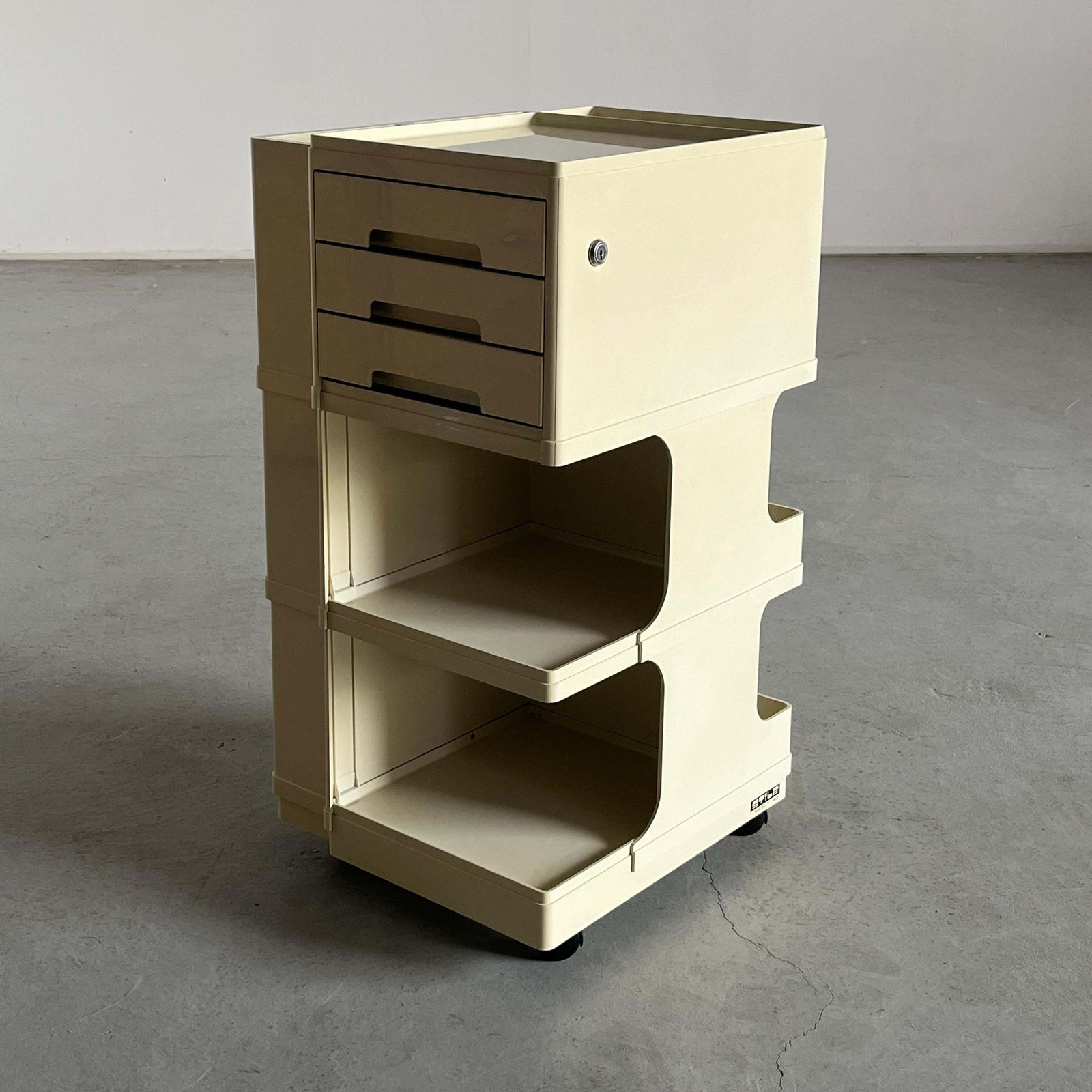 Rolling Artist Mid Century Trolley By Giovanni Pelis For Stile Neolt, 60s Italy photo furniture