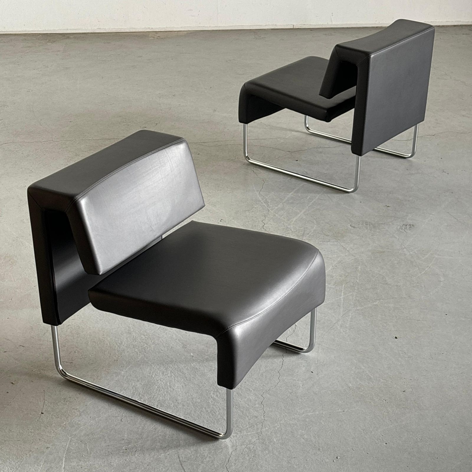 Pair Of Modernist ‘Path’ Cantilever Lounge Chairs By Fiorenzo Dorigo For Sitland photo furniture