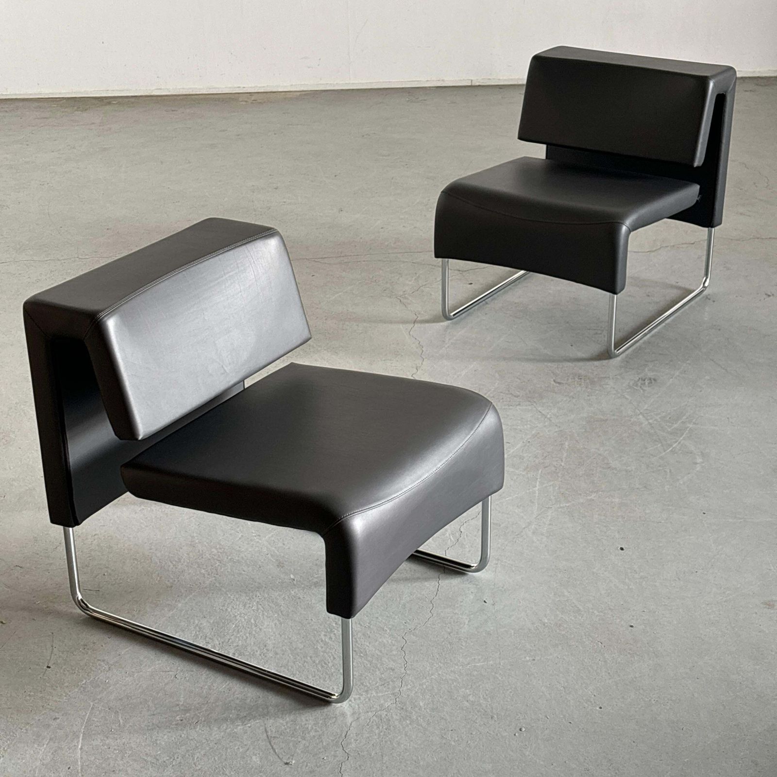 Pair Of Modernist ‘Path’ Cantilever Lounge Chairs By Fiorenzo Dorigo For Sitland photo for sale