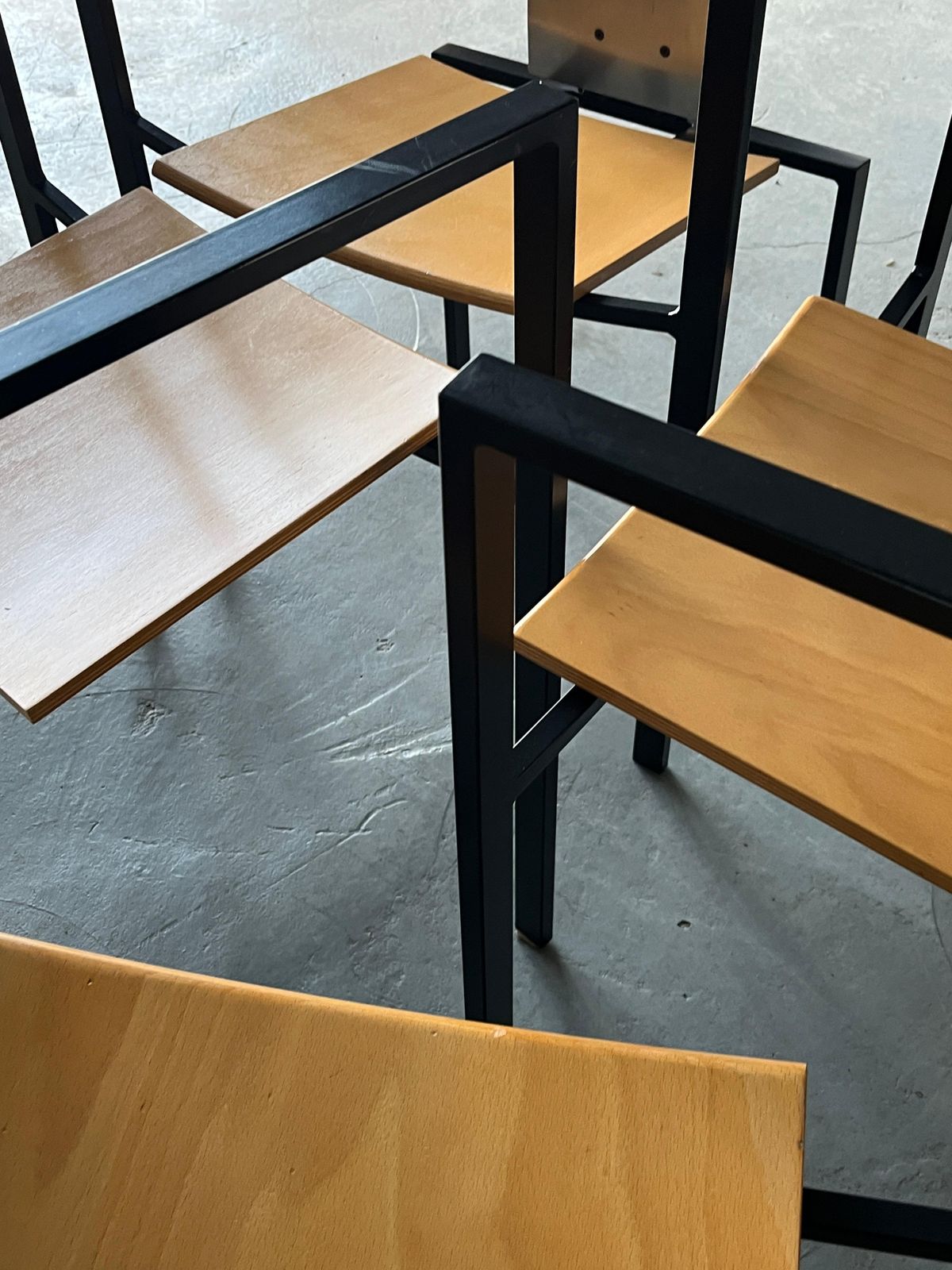 photo furniture 1 Of 4 Memphis Design Postmodern Geometrical Chairs By Kff, 1980s Germany