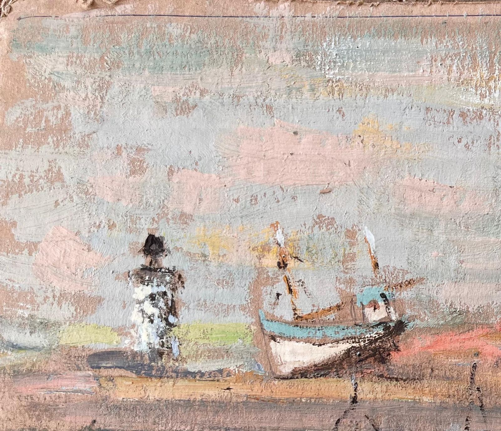 Fanch Lelfrench Harbour Scene With Lighthouse And Boats In Camaret By Fanch Lel photo 520.0