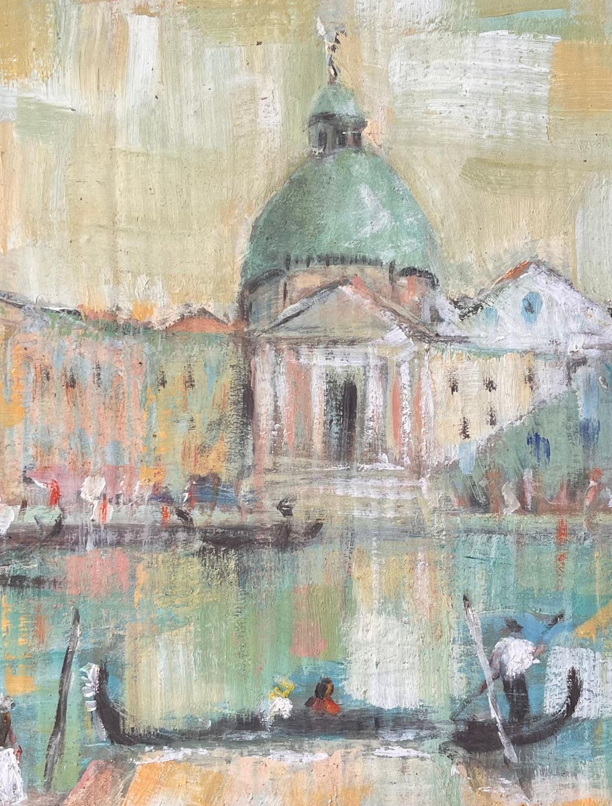 Fanch Lelimpressionist Venetian Canal Scene With Gondolas And Basilica By Fanch Lel photo buy