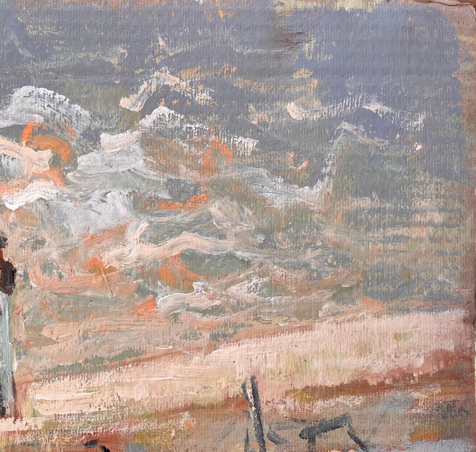 Fanch Lelimpressionist Lighthouse Scene With Beached Fishing Boats And Dramatic Sky photo vinterior