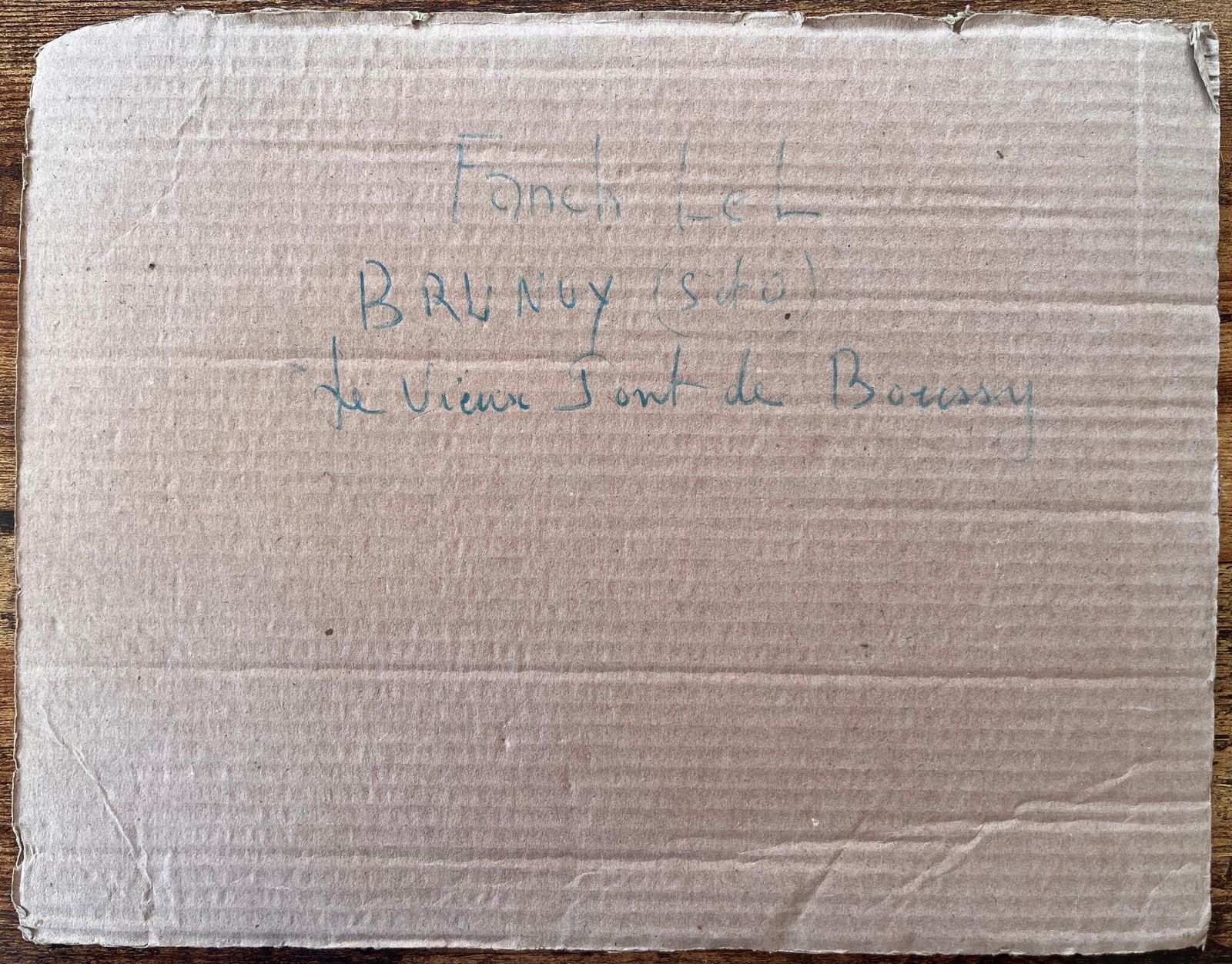 Fanch Lelfrench Impressionist Landscape Of Brunoy And The Old Bridge Of Boussy photo vintage