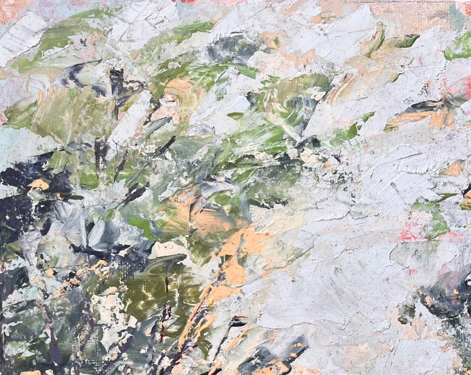 Fanch Lelfrench Abstracted Landscape Forest Scene With Reflections In The Water photo vinterior