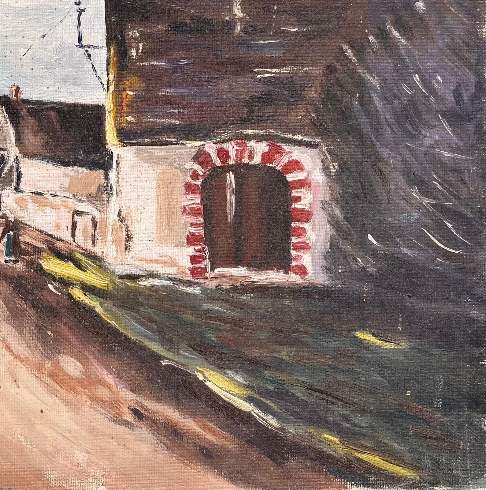 F. Le Layfrench Village Street With Stone Houses And Arched Doorway photo for sale