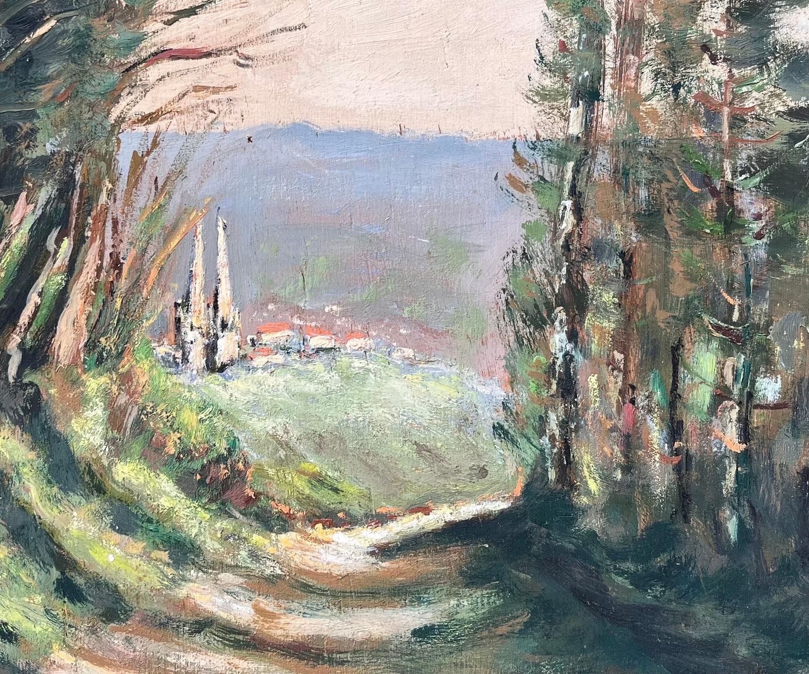 F. Le Layfrench Impressionist Landscape Of Rural Path In Vimoutiers Normandy photo vinterior