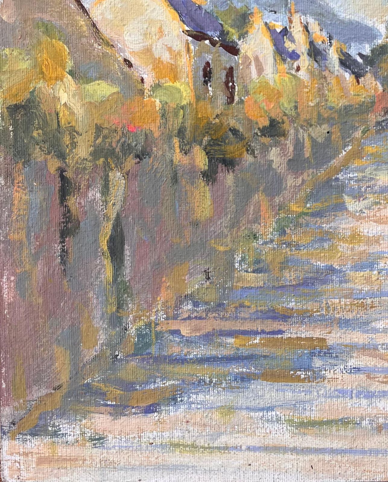 Fanch Lelfrench Impressionist Church Spire View In Lannion In Côtes D’armor Brittany2006 photo 464.0