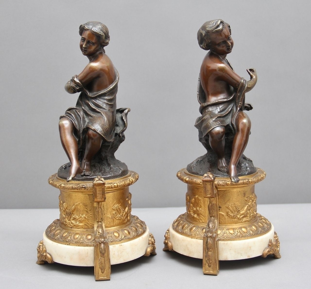 Pair Of 19th Century French Bronzes photo furniture