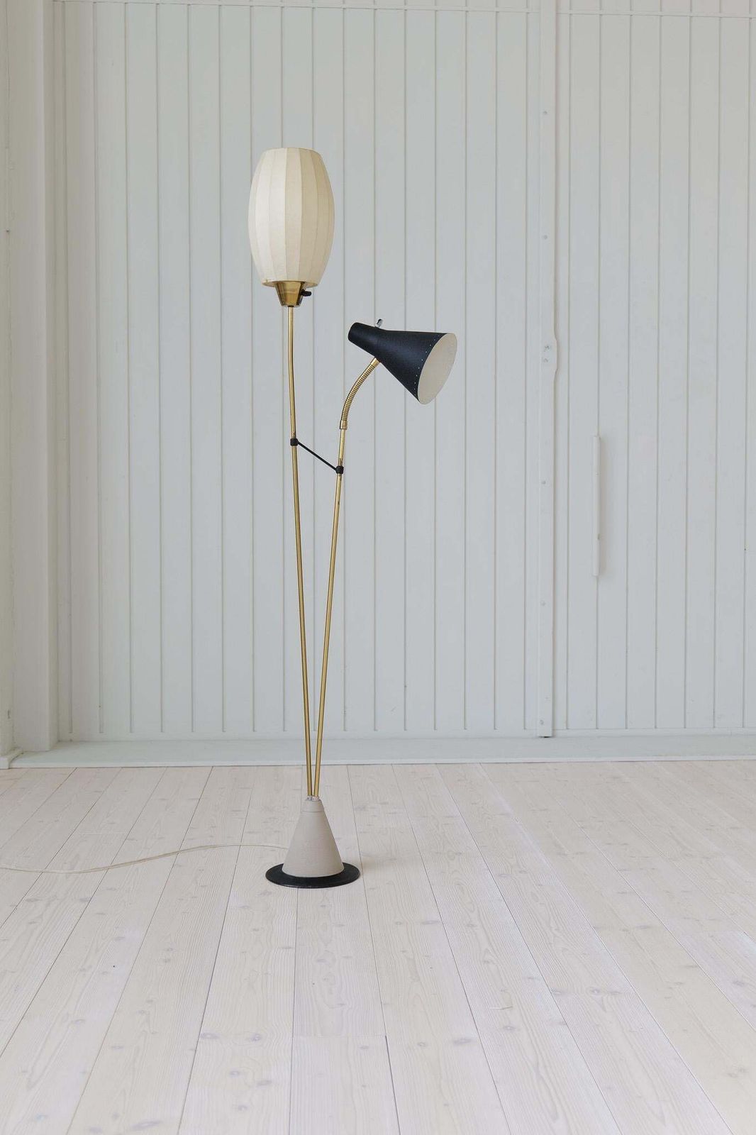 Midcentury Floor Lamp Attributed To Hans Bergström For Ateljé Lyktan Sweden 1950 photo buy