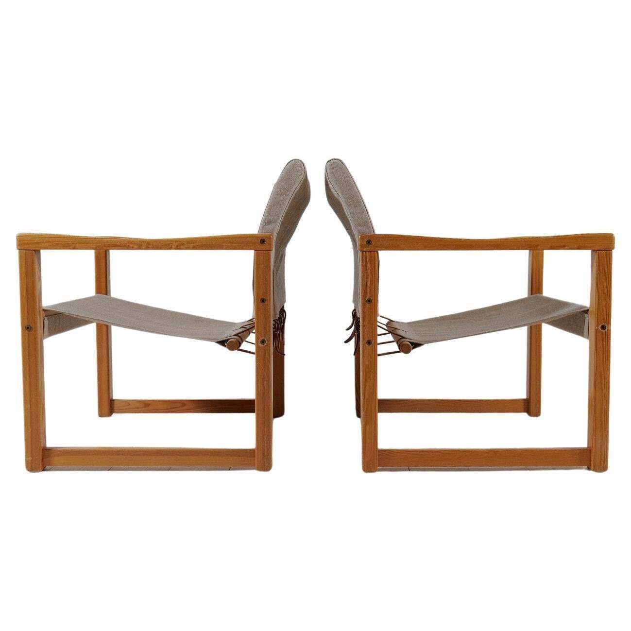 Midcentury Modern Karin Mobring Armchairs Model Diana By Ikea In Sweden, 1970s