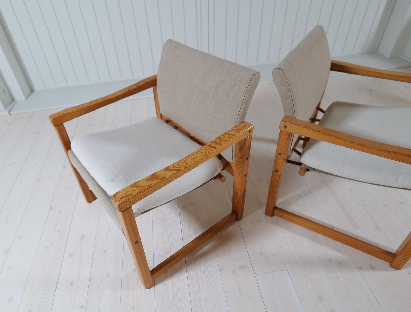 Midcentury Modern Karin Mobring Armchairs Model Diana By Ikea In Sweden, 1970s photo buy