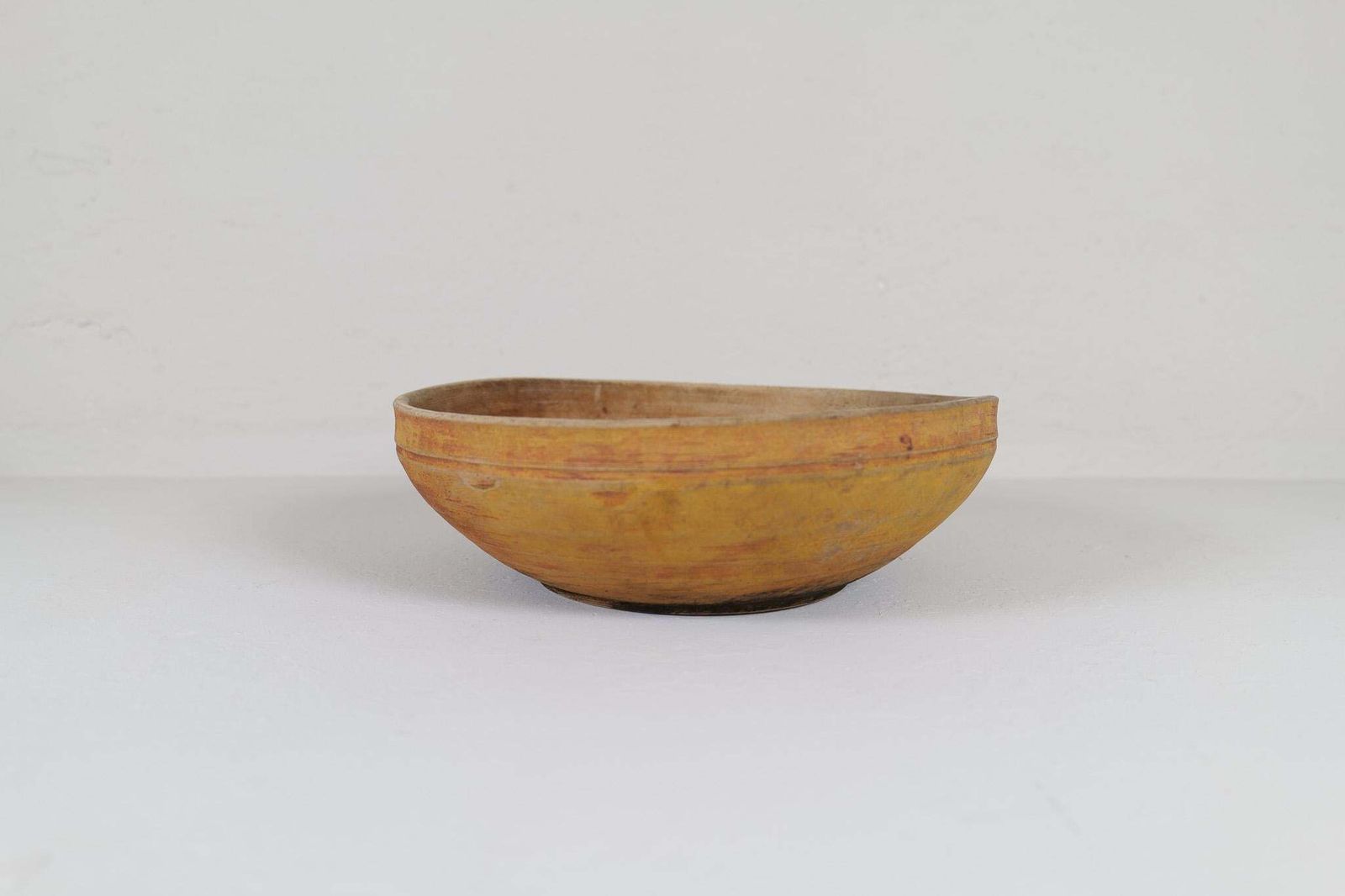 Set Of Three Swedish Folk Art, Unique 19th Century Farmers Bowls photo vintage
